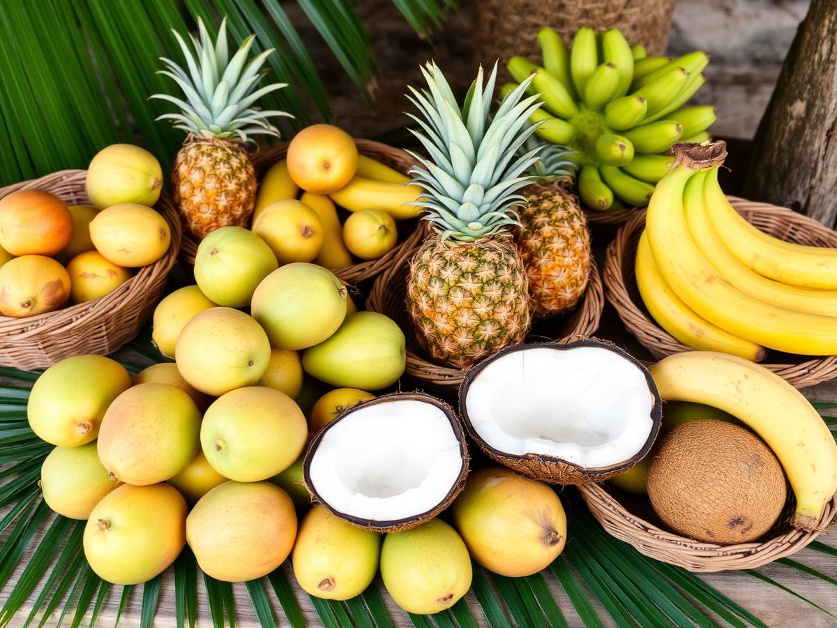Fruits and Coconut