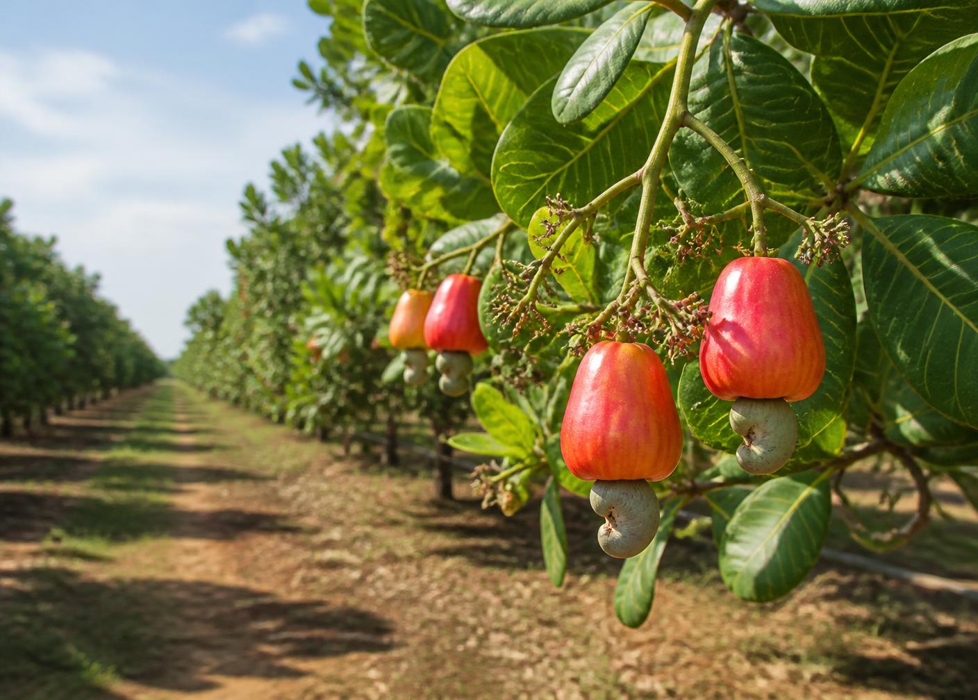 Commercial cashew plantation in Bo